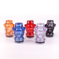 Customized Fancy 100ml 260ml orangutans head shaped glass storage jar with clip lid